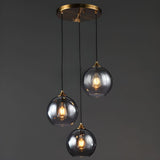 Smoked Glass 3 Light view 1