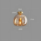 Smoked Glass Ceiling Light view 14