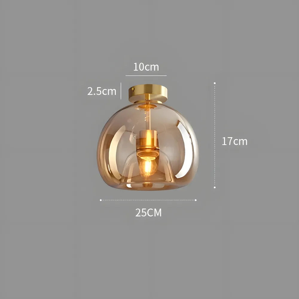 Smoked Glass Ceiling Light view 14