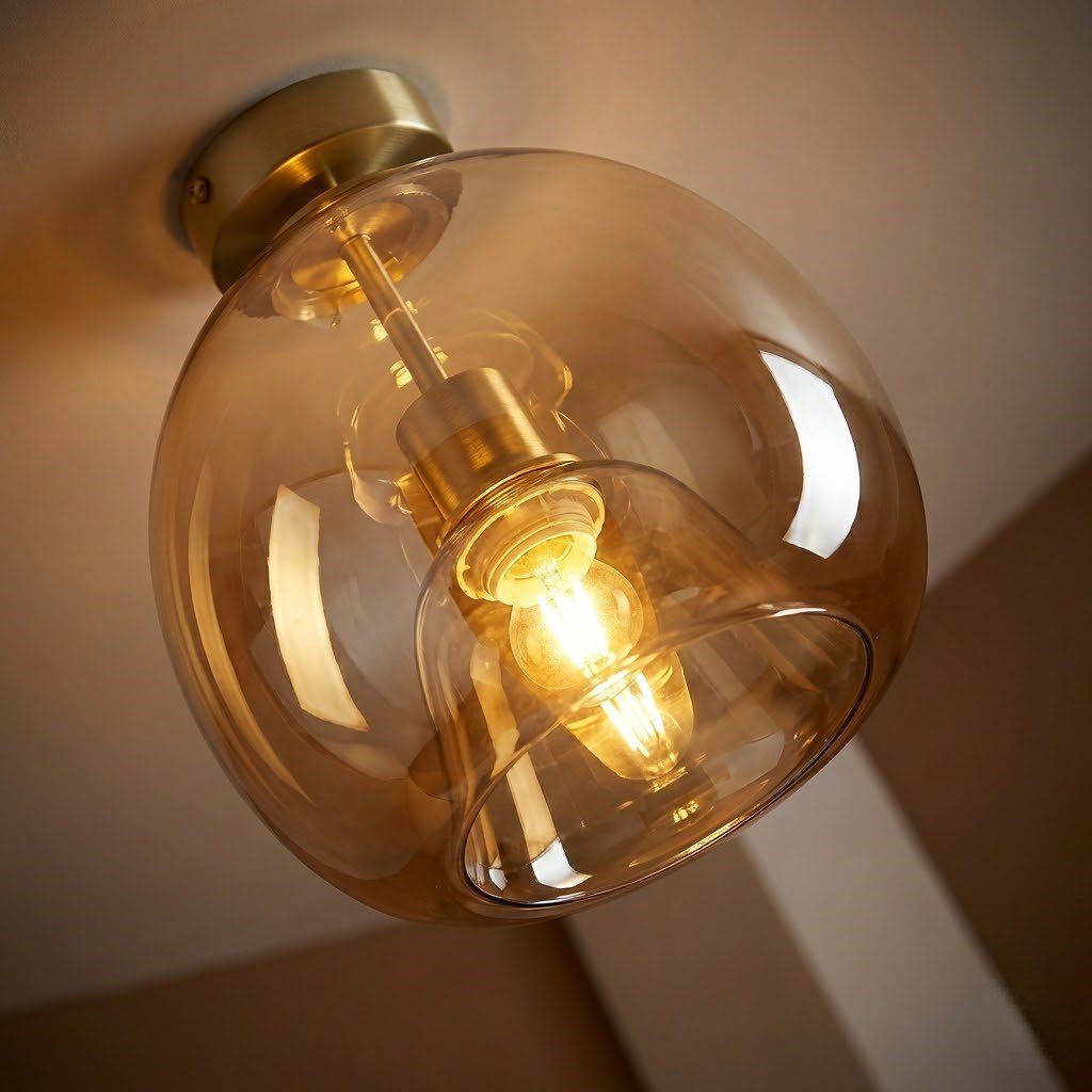 Smoked Glass Ceiling Light view 5