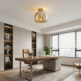 Smoked Glass Ceiling Light view 6