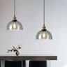 Smoked Glass Dome Pendant Light