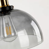 Smoked Glass Dome Pendant Light view 2