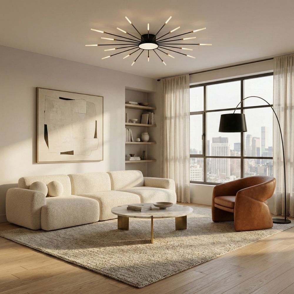 Dimmable Sputnik LED Ceiling Light view 1
