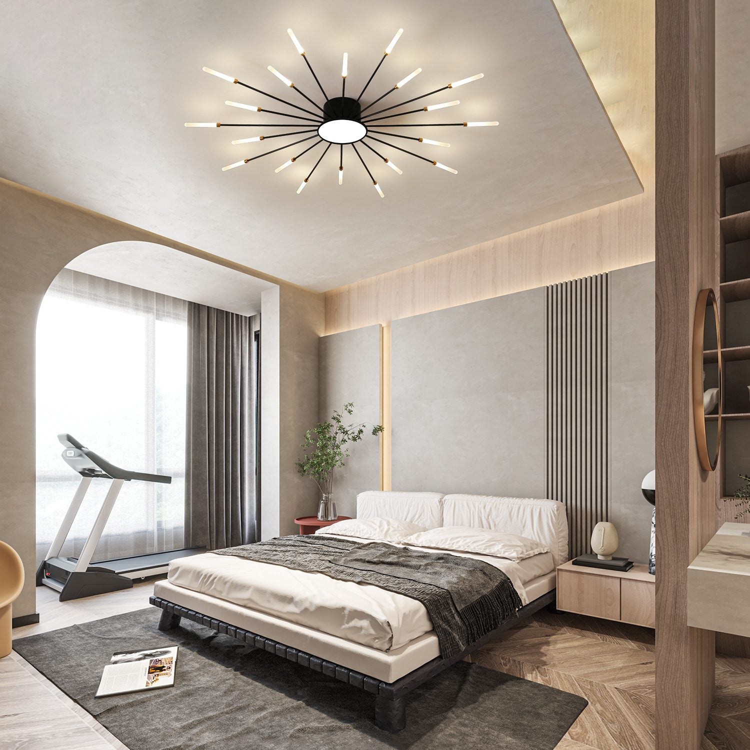 Dimmable Sputnik LED Ceiling Light view 10