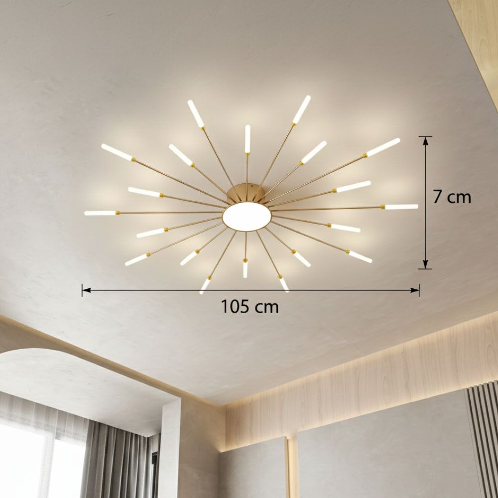 Dimmable Sputnik LED Ceiling Light view 2