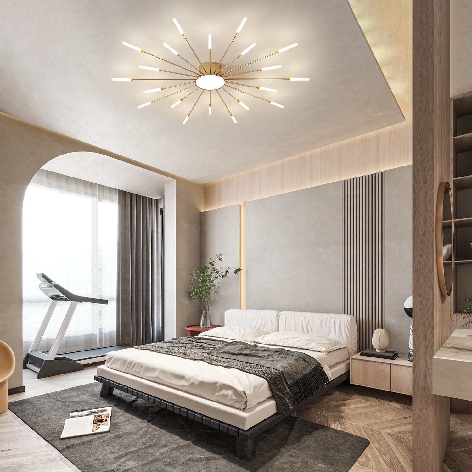 Dimmable Sputnik LED Ceiling Light view 7