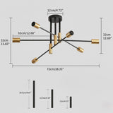 Six-Arm Sputnik Ceiling Light view 8