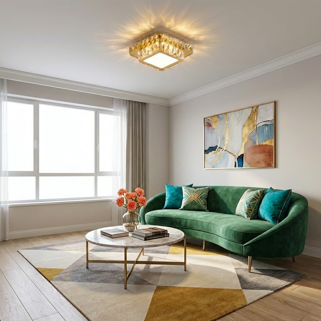 Square Flush Ceiling Lights view 3
