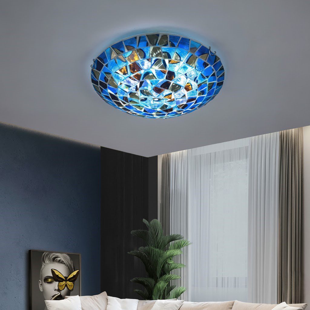 Stained Glass Ceiling Light view 2