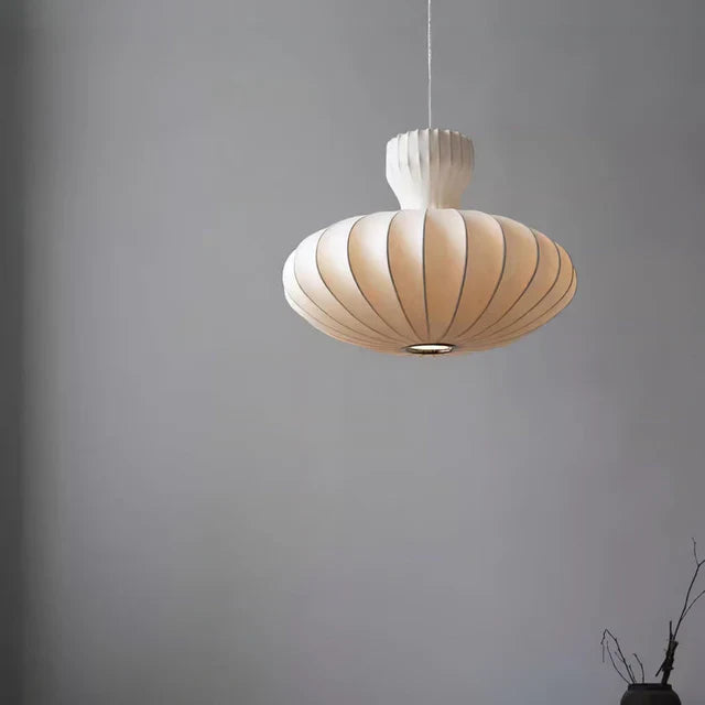 Suspension blanche papier ovale view 8