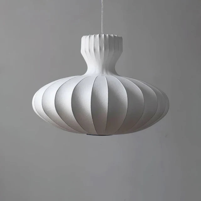 Suspension blanche papier ovale view 7