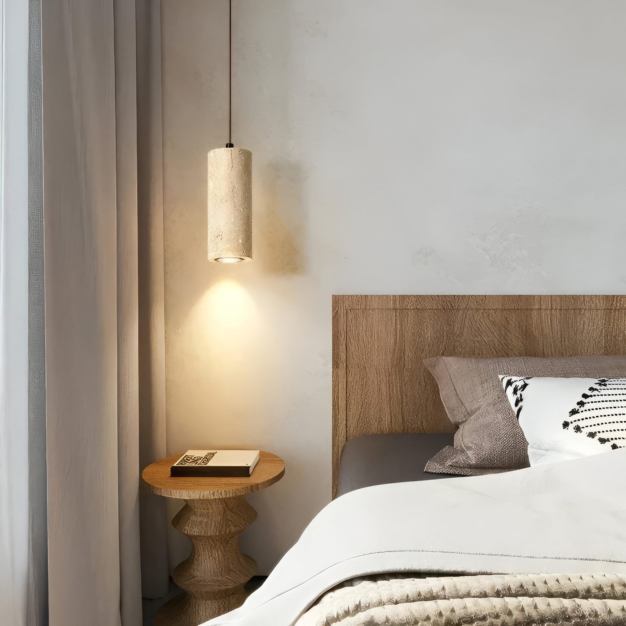 Stone Cylinder Pendant Light view 3