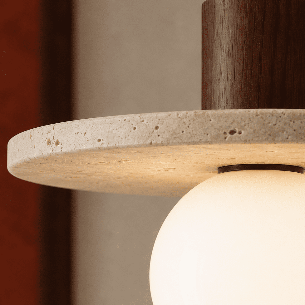 Stone Disc Pendant Light view 7