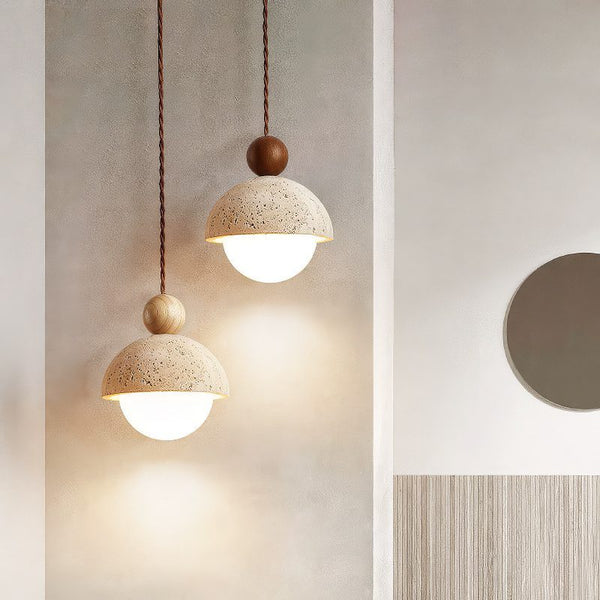 Stone Dome Pendant Light