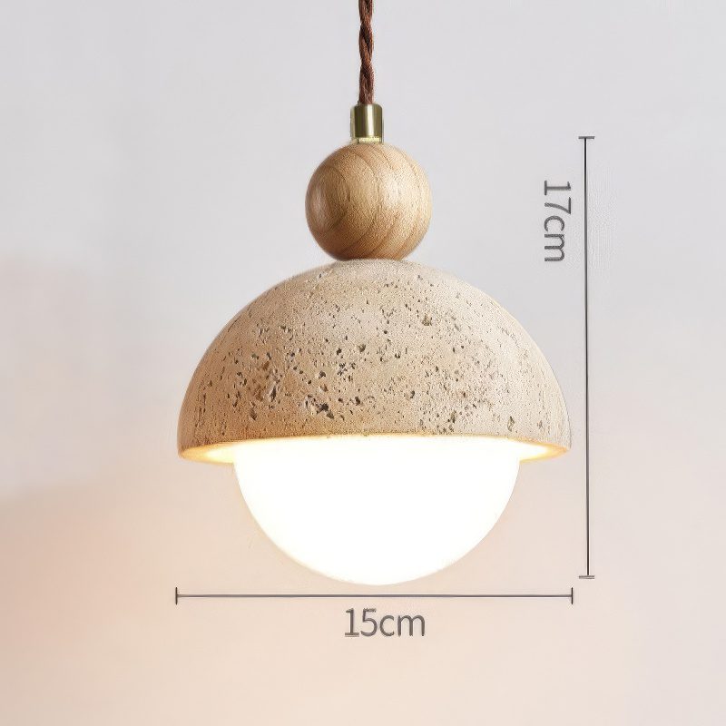 Stone Dome Pendant Light view 2
