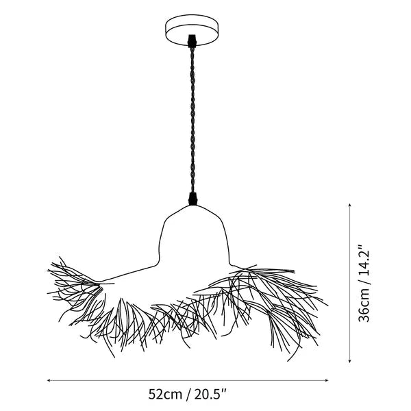Straw Hat Pendant Light view 5