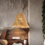 Straw Lampshade view 2