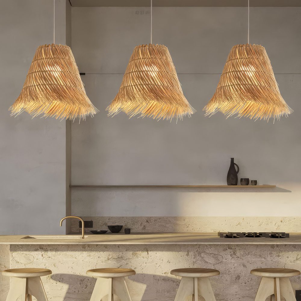 Straw Lampshade view 6