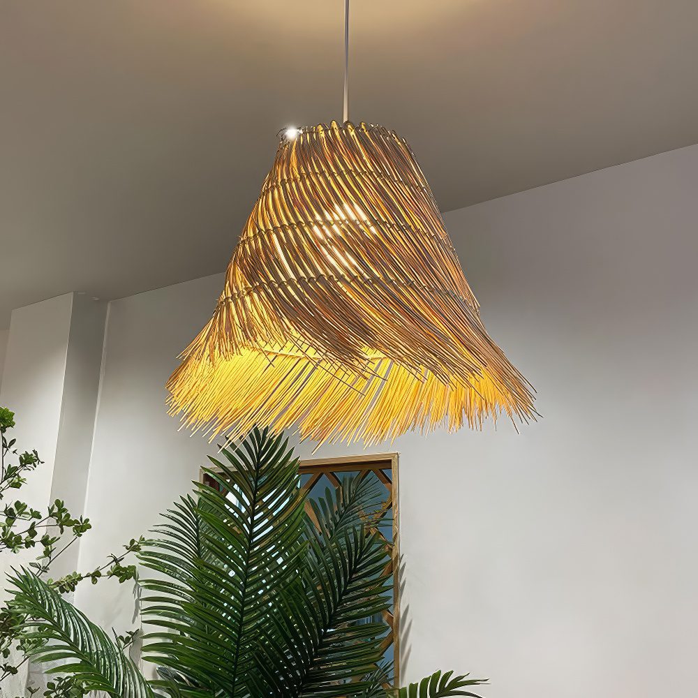 Straw Lampshade view 7