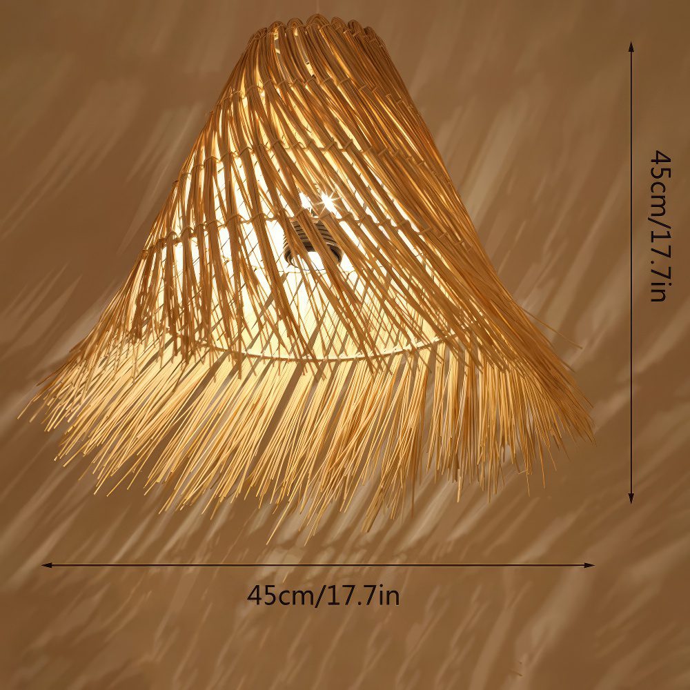 Straw Lampshade view 9
