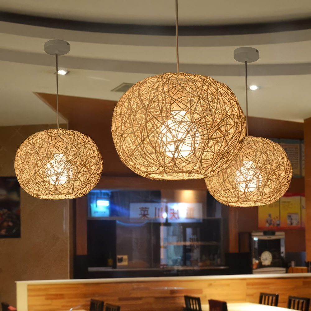 String Ball Pendant Light view 3
