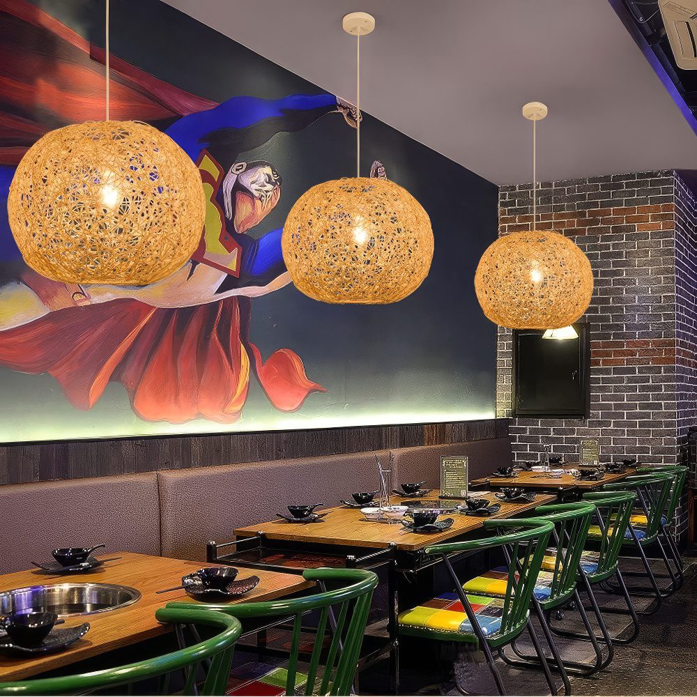 String Ball Pendant Light view 6