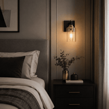 Matt Black and Brass Wall Light view 3
