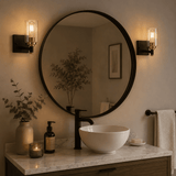 Matt Black and Brass Wall Light view 7