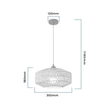 Suspension corde naturelle view 6