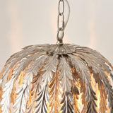 Suspension fleur laurier doré luxe view 4