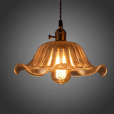Suspension fleur vintage en verre view 3