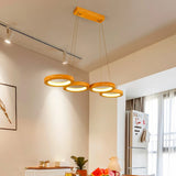 Suspension moderne bois led view 1