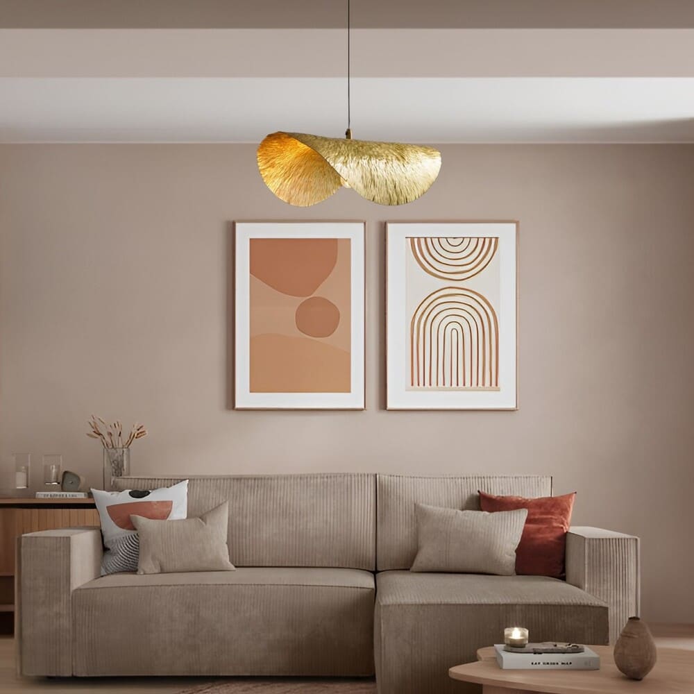 Suspension laiton brossé design view 2