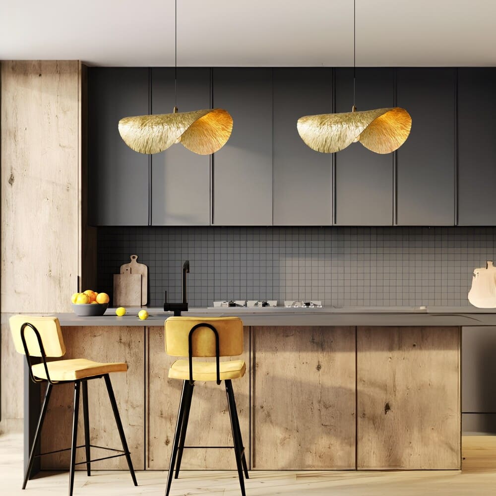 Suspension laiton brossé design view 4