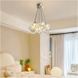 Textured Glass Chandelier view 3