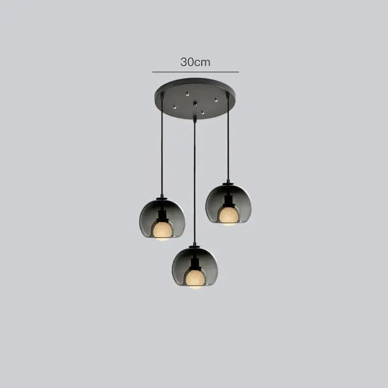 Three Light Cluster Pendant view 2