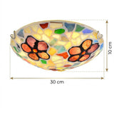 Tiffany Mosaic Ceiling Light view 8