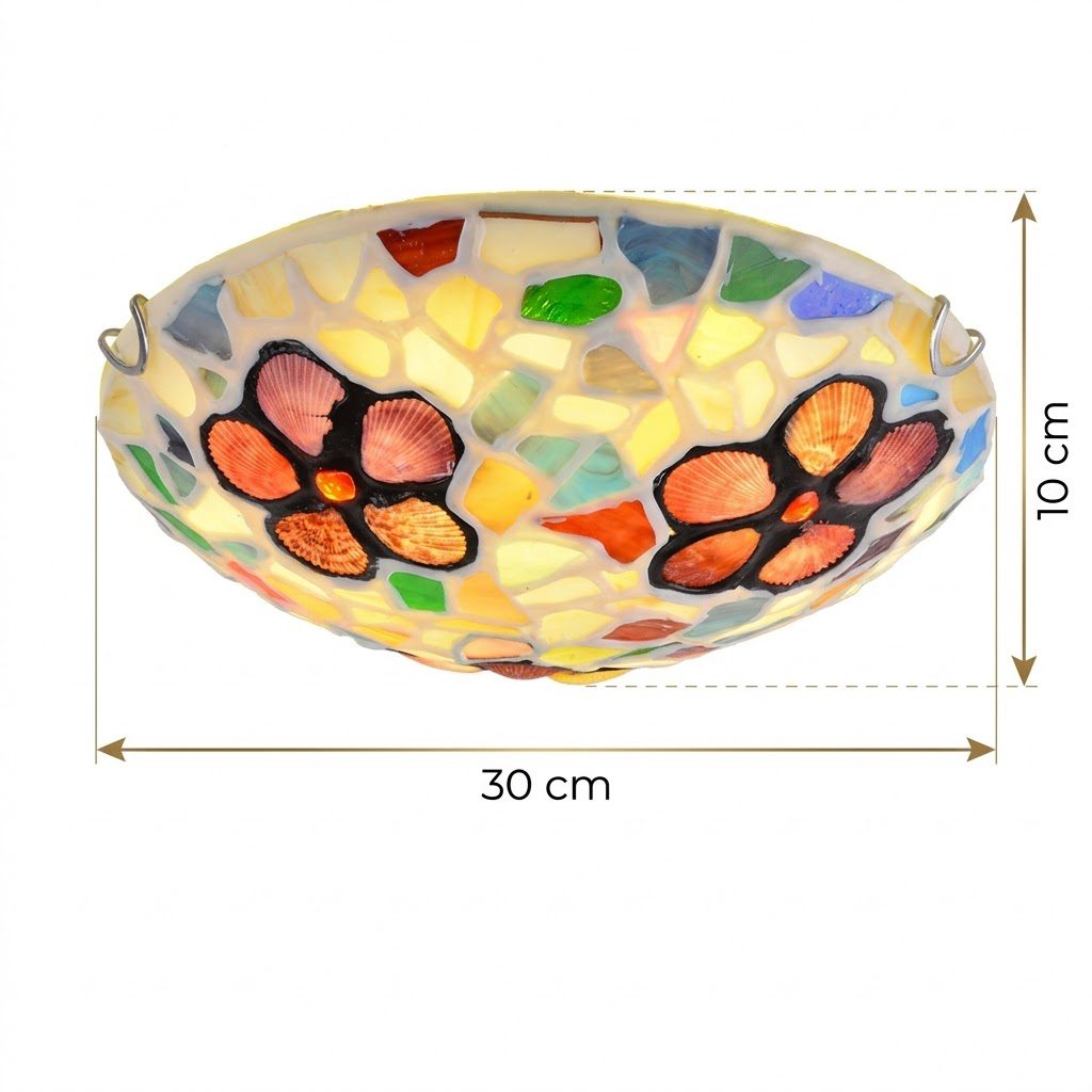 Tiffany Mosaic Ceiling Light view 8