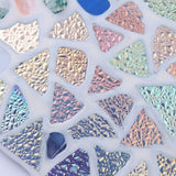 Mosaic Glass Flush Ceiling Light view 2