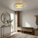 Mosaic Glass Flush Ceiling Light view 3