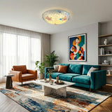 Mosaic Glass Flush Ceiling Light view 7