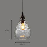 Suspension années 70 verre fumé view 7