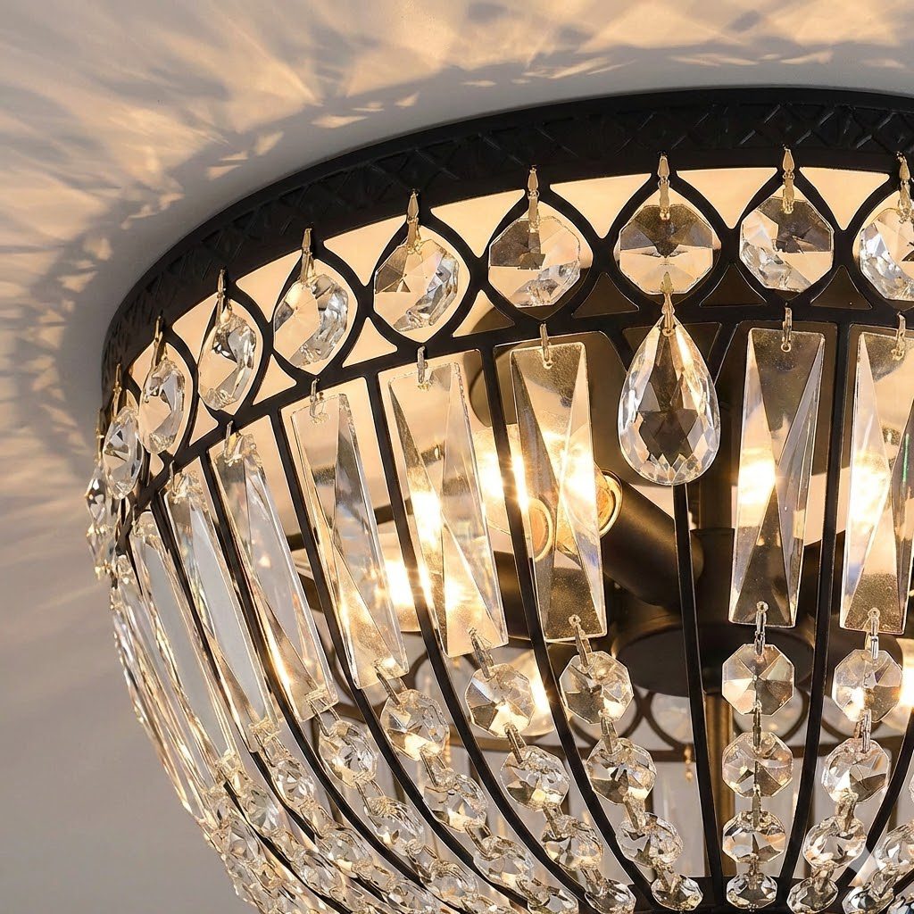 Vintage Crystal Ceiling Light view 15