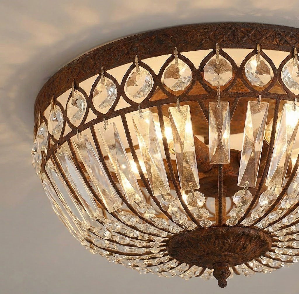 Vintage Crystal Ceiling Light view 16