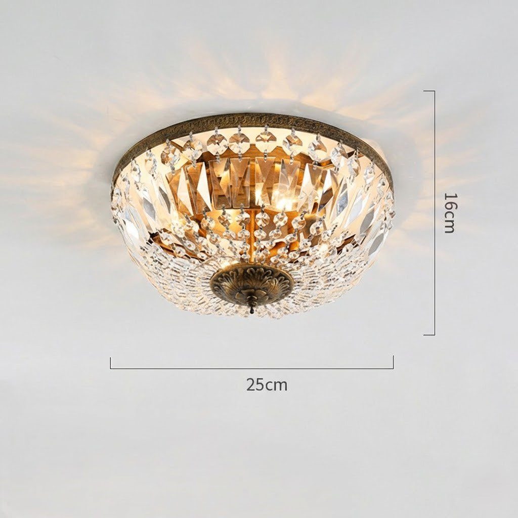 Vintage Crystal Ceiling Light view 3