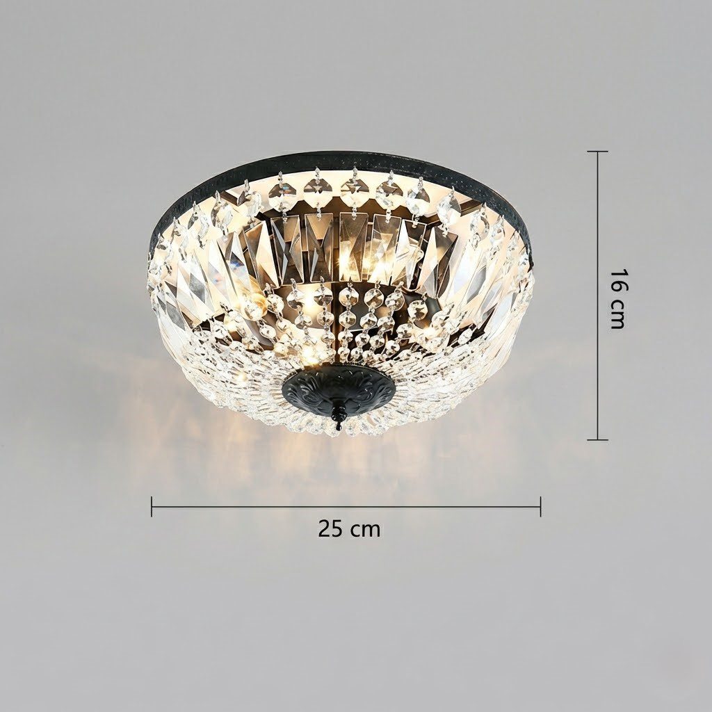 Vintage Crystal Ceiling Light view 4