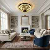 Vintage Crystal Ceiling Light view 7