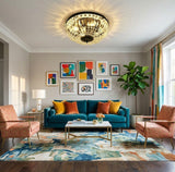 Vintage Crystal Ceiling Light view 8