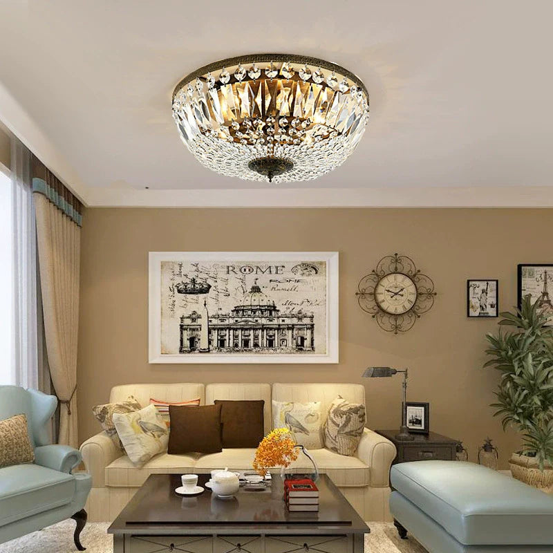 Vintage Crystal Ceiling Light view 9